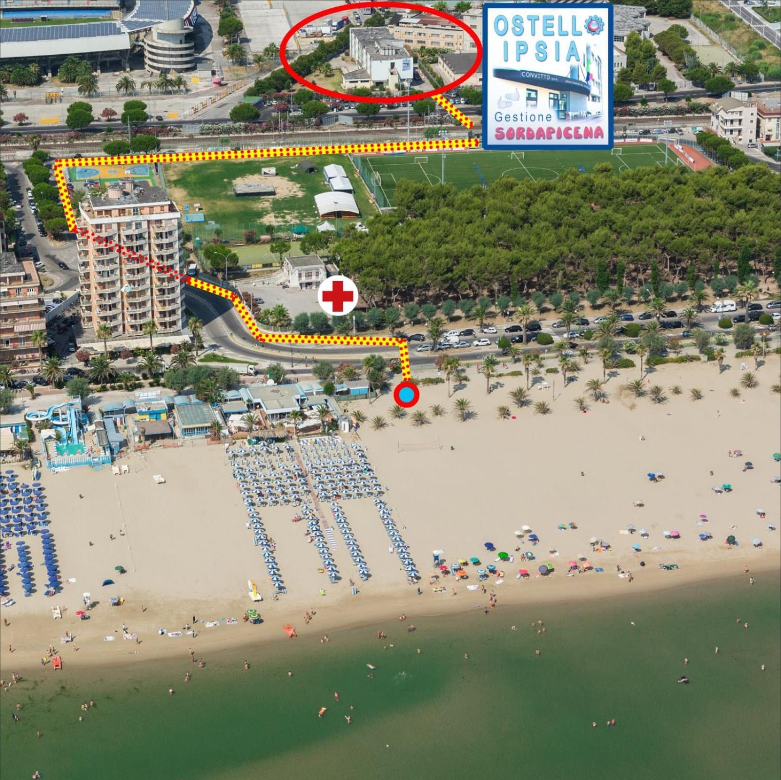 Ostello Ipsia San Benedetto del Tronto Bagian luar foto